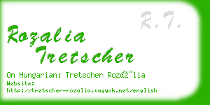 rozalia tretscher business card